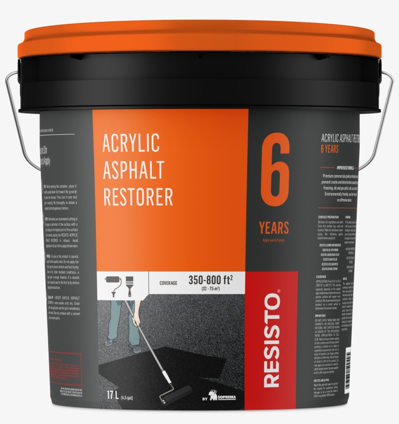 Acrylic Restorer Resisto 17l 6years En, transparent png