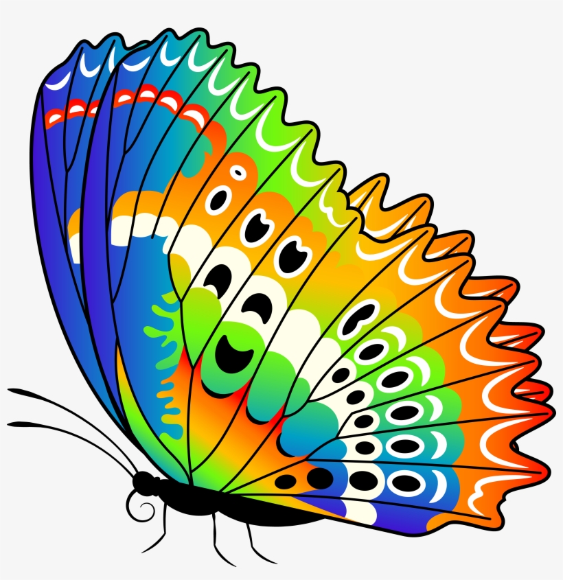 Colorful Butterfly Png Clip Art Image, transparent png