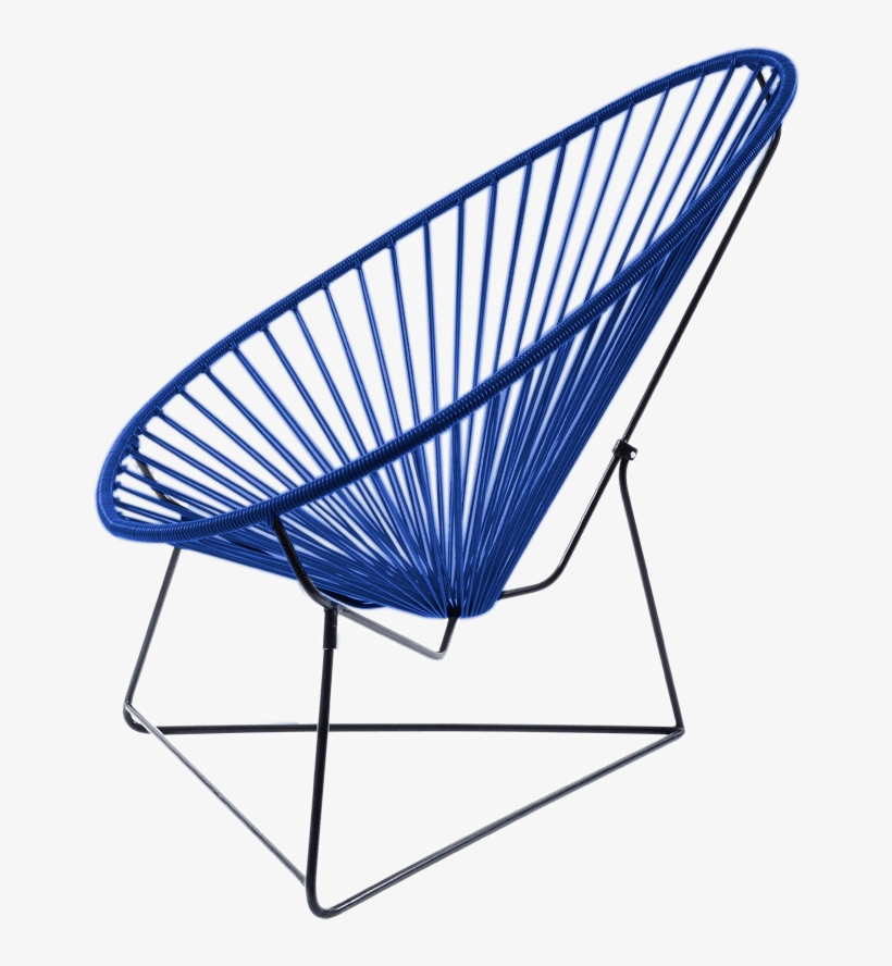 Clásica Silla Tipo Acapulco De Acero Negro Y Pvc, transparent png