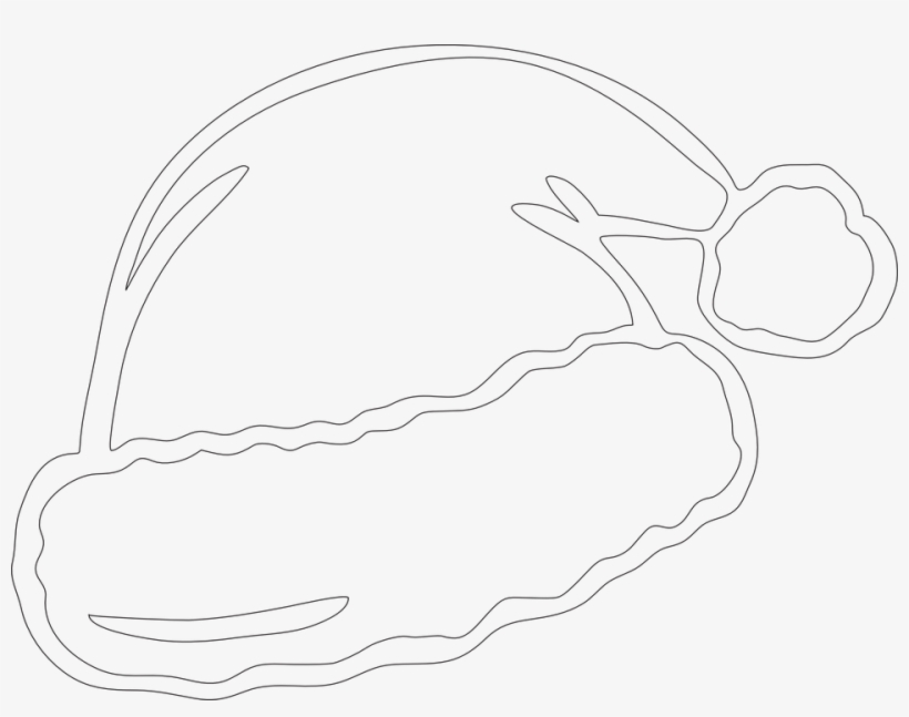 Drawn Santa Hat Xmas, transparent png