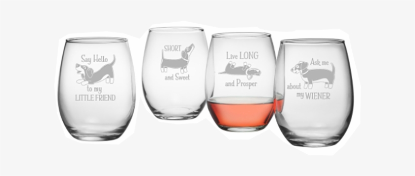 Susquehanna Glass Dachshund Tumblers, transparent png