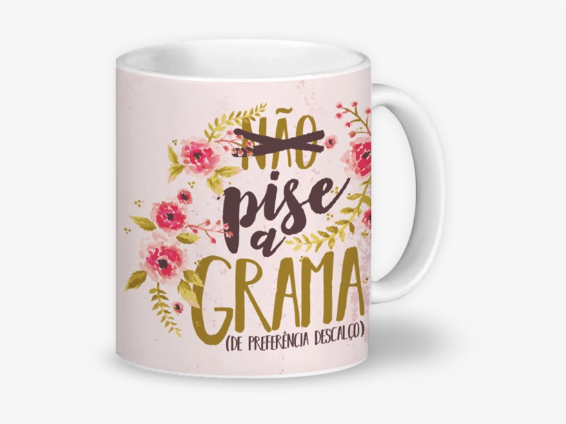 Caneca Pise A Grama De Manu Medeirosna, transparent png