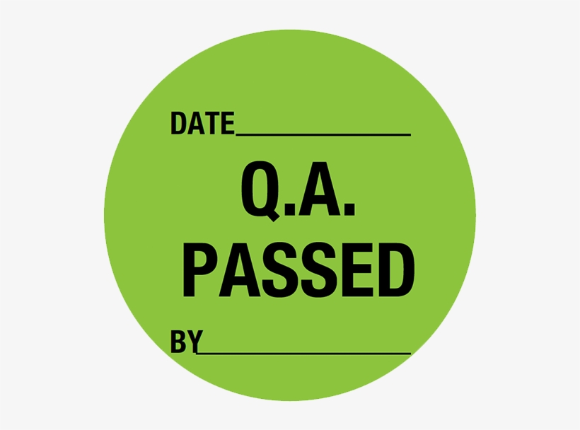 Brady Quality Assurance Label Qa Passed, transparent png