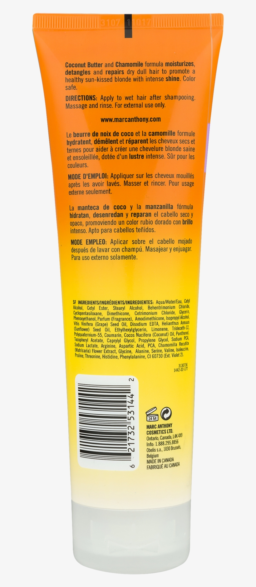 Marc Anthony True Professional Brightening Coconut, transparent png