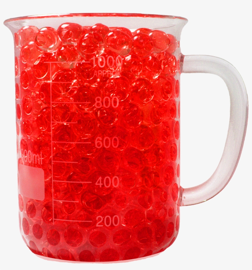 Red Rainbow Beads Growing Polymer Gel Balls-12 Grams, transparent png