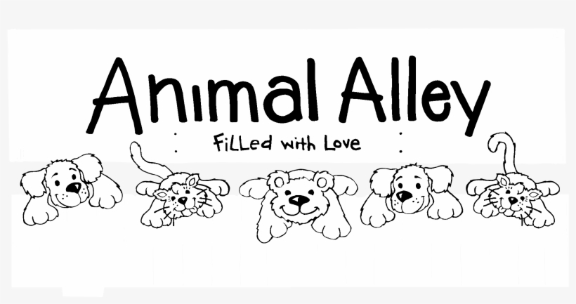 Animal Alley 01 Logo Black And White, transparent png