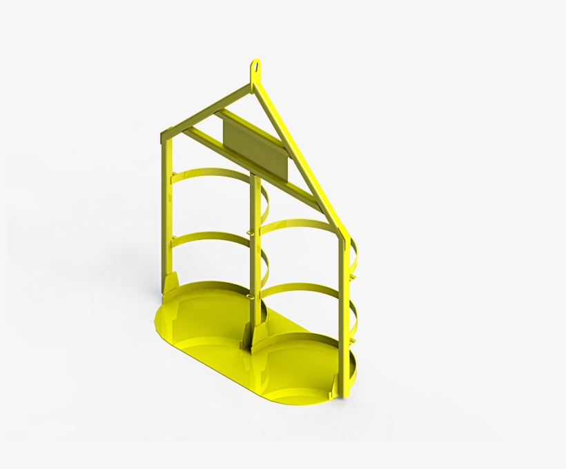 Double 200 Litre Drum Lifting Frame, transparent png