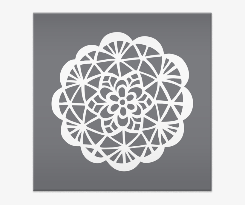 Azulejo Mandala Renda Cinza De Pendular Valeria Bdayouina, transparent png