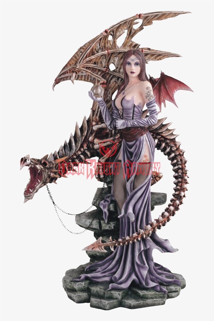 Skeletal Dragon Fairy Statue, transparent png