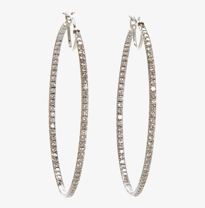 Cathy Waterman Pave Diamond Hoop Earrings Diamonds, transparent png