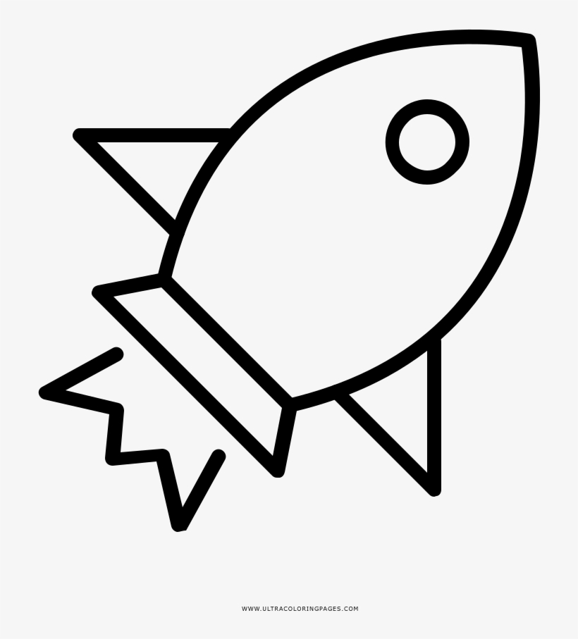 Foguete Coloring Page, transparent png