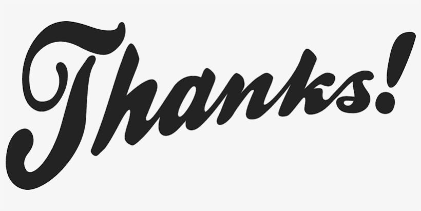 Angled And Cursive 'thanks ' Rubber Stamp, transparent png