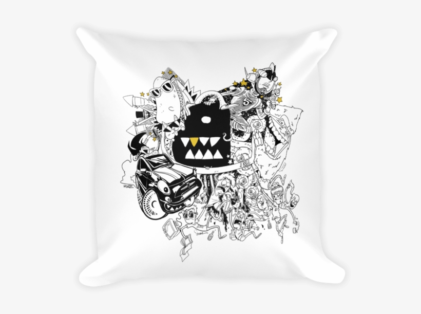 Bento Box Artist Collaboration Pillow, transparent png