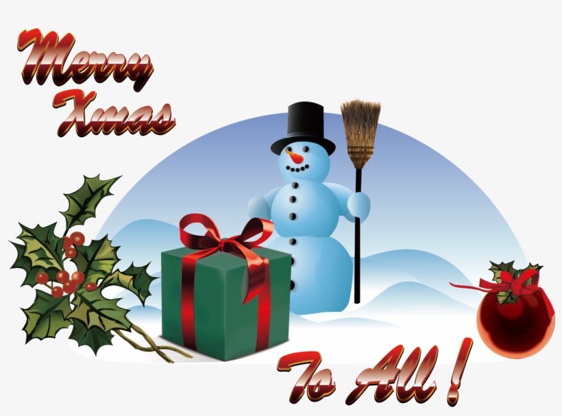 Merry Christmas Greetings Png With Card We Wish You, transparent png