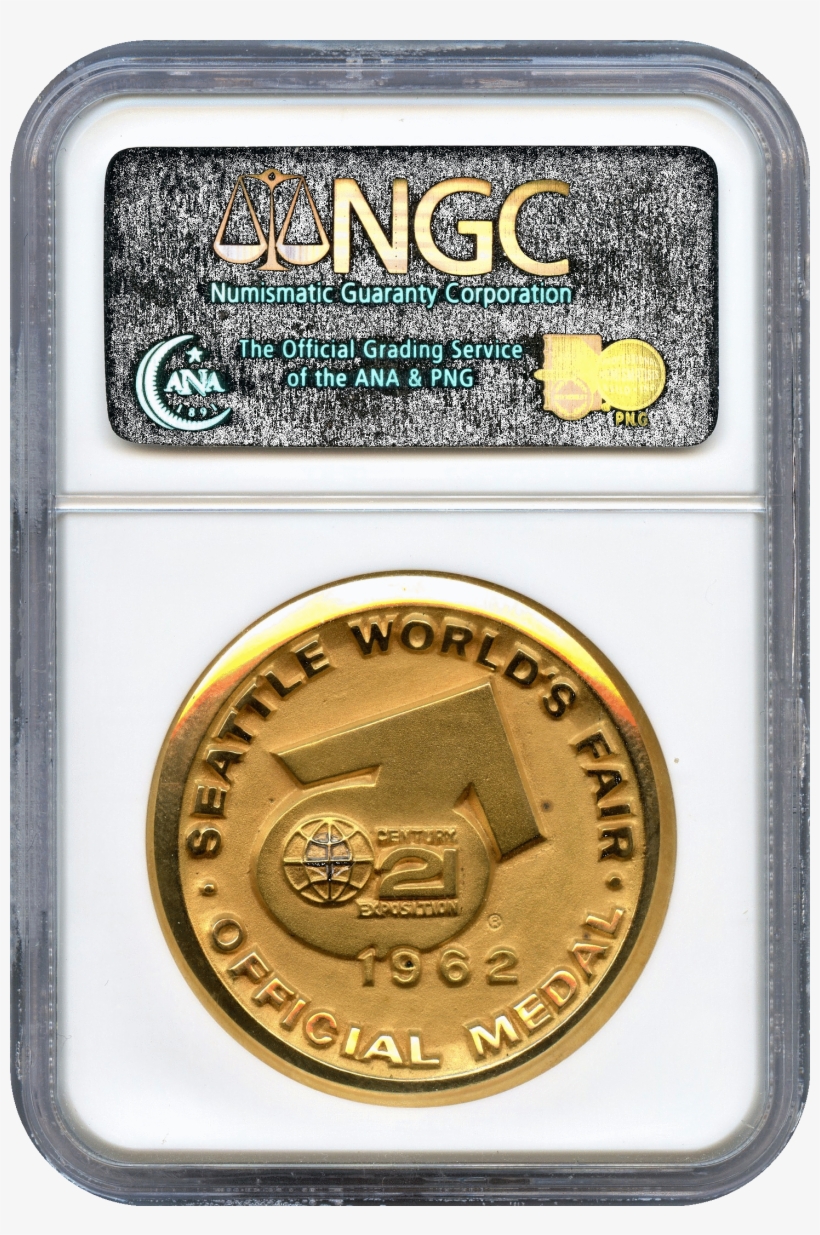 1962 Washington Seatle World's Fair Gold Medal, transparent png
