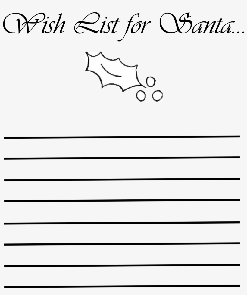 Christmas List Coloring Pages With Santa Sheet Chrismast, transparent png