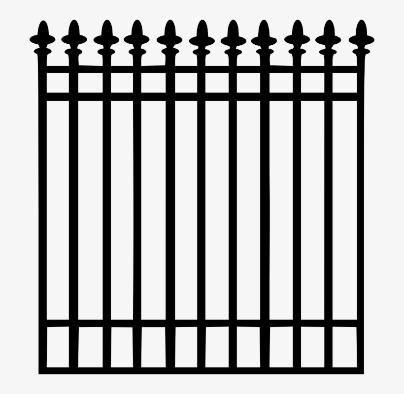 Jennm Wrought Iron Fence Png Clip Art - Iron Fence Png, transparent png