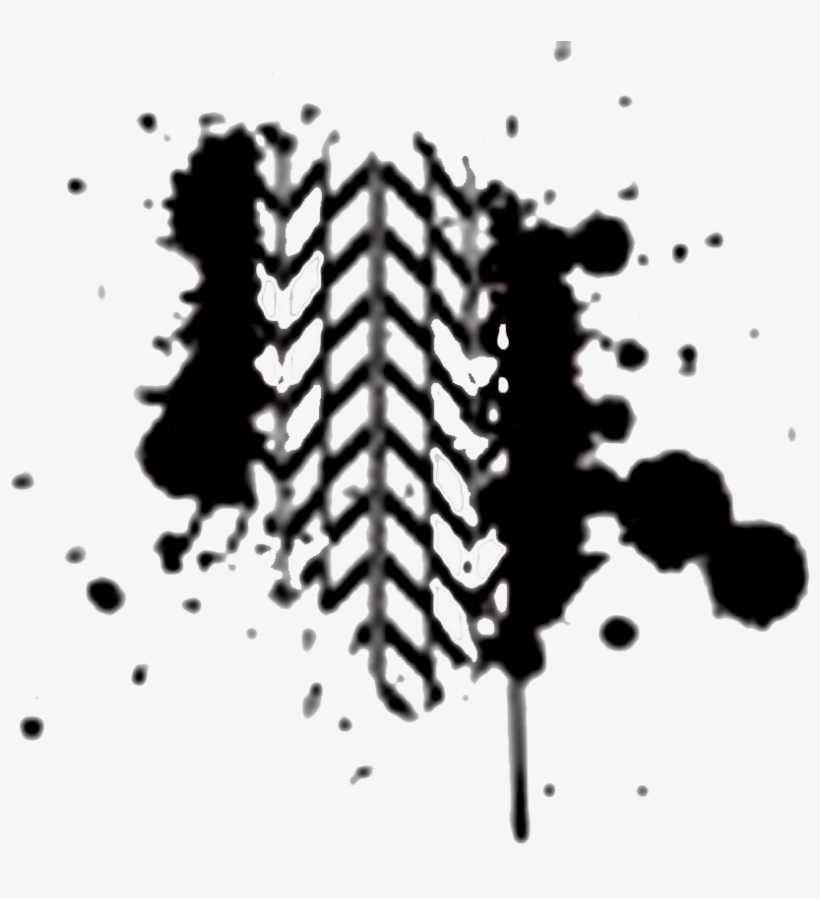 The Tread Of A Tire Or Track Refers To The Rubber On - Muddy Tire Track Clipart, transparent png