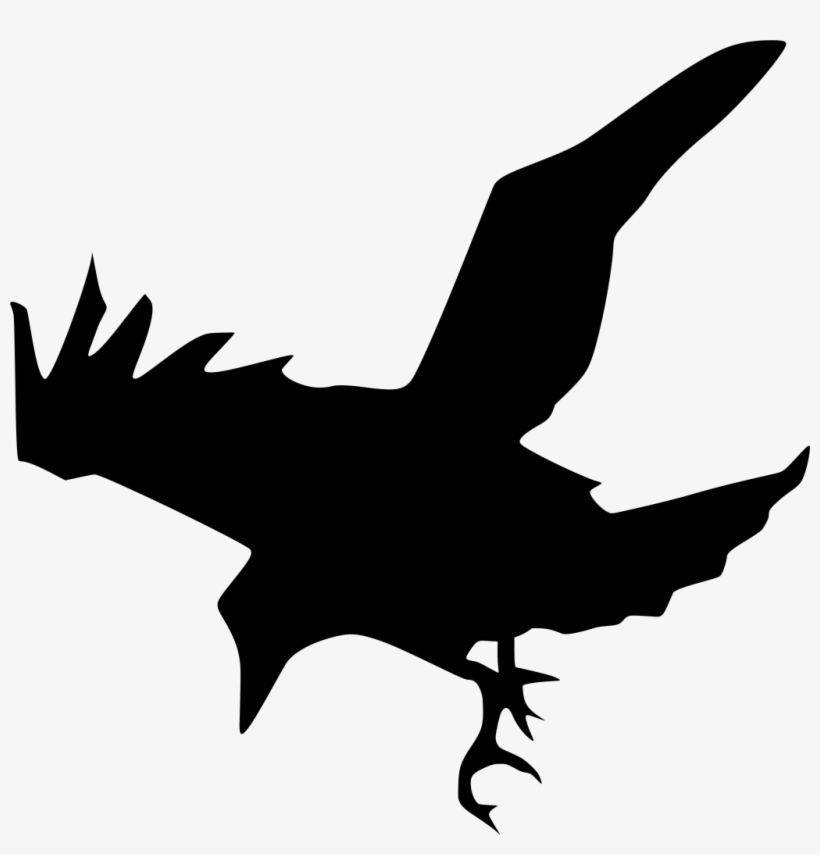 Crow Flying Clipart, transparent png