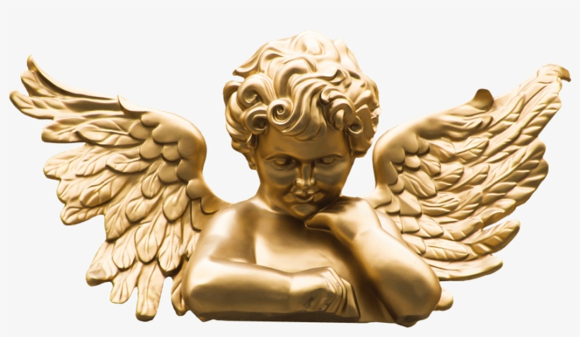 Golden Angel - Cherub Png, transparent png
