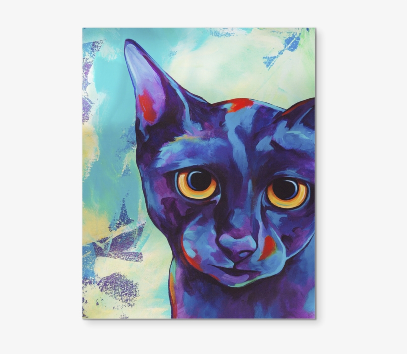 Premium Cat Art Collection - Trademark Art 'cameo Cat' Print On Wrapped Canvas, transparent png