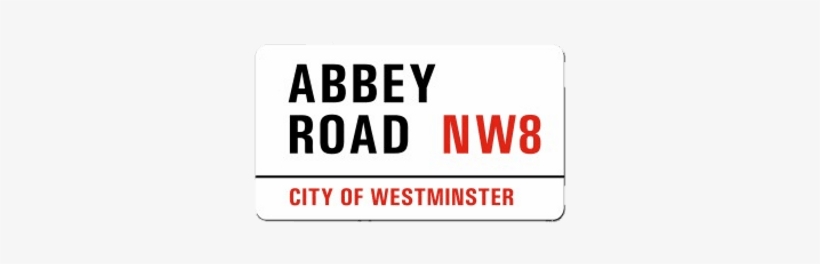 Download Free Iconic Street Signs London Transparent - Abbey Road, London - Uk Ornament (round), transparent png