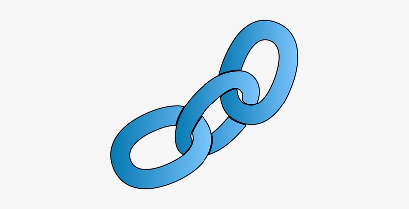 Chain Links Connection Metal Steel Strengt - Blue Chain, transparent png