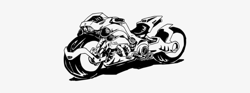 Futuristic Motorbike By Dado - Chopper, transparent png
