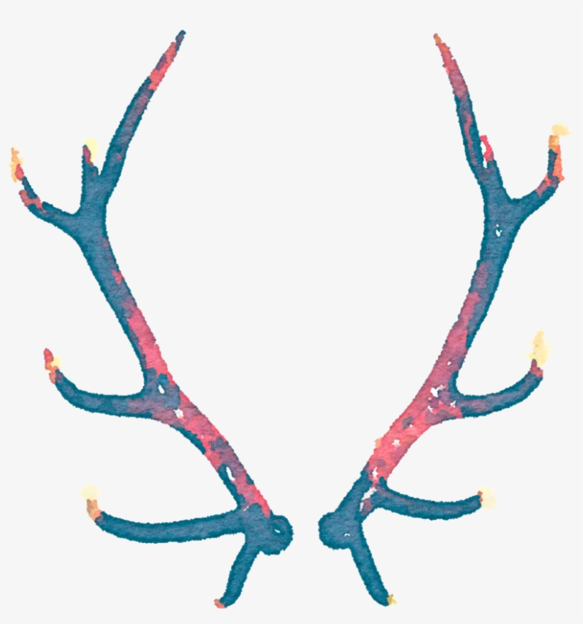 Svg Library Library Free Png Watercolor Antler Use - Free To Use Images Png, transparent png