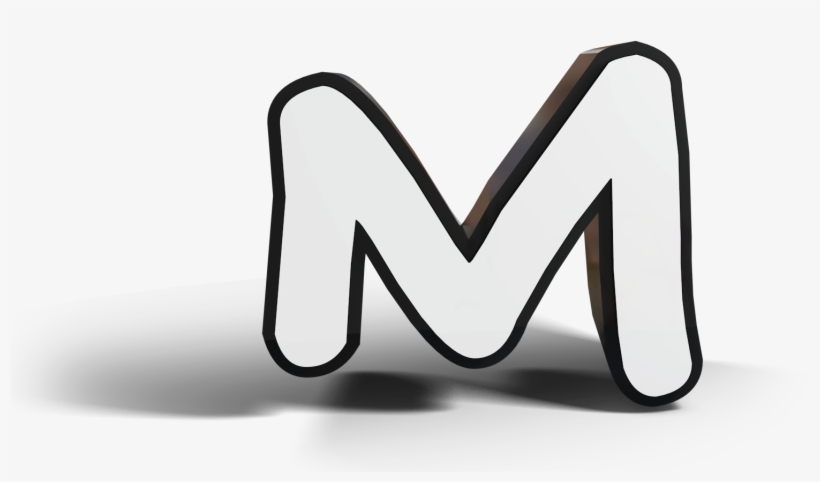 M - Line Art, transparent png