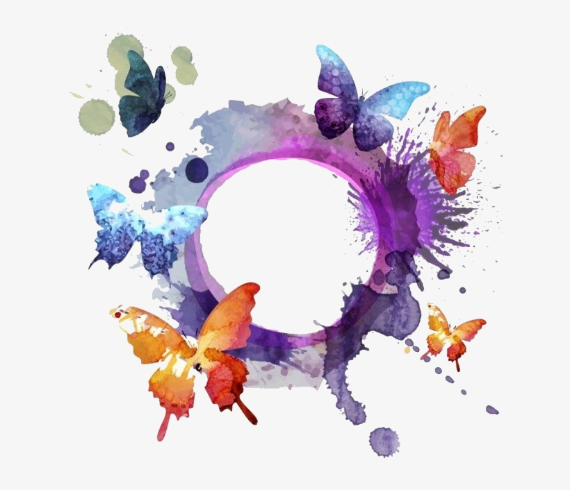 Watercolor Butterfly, transparent png