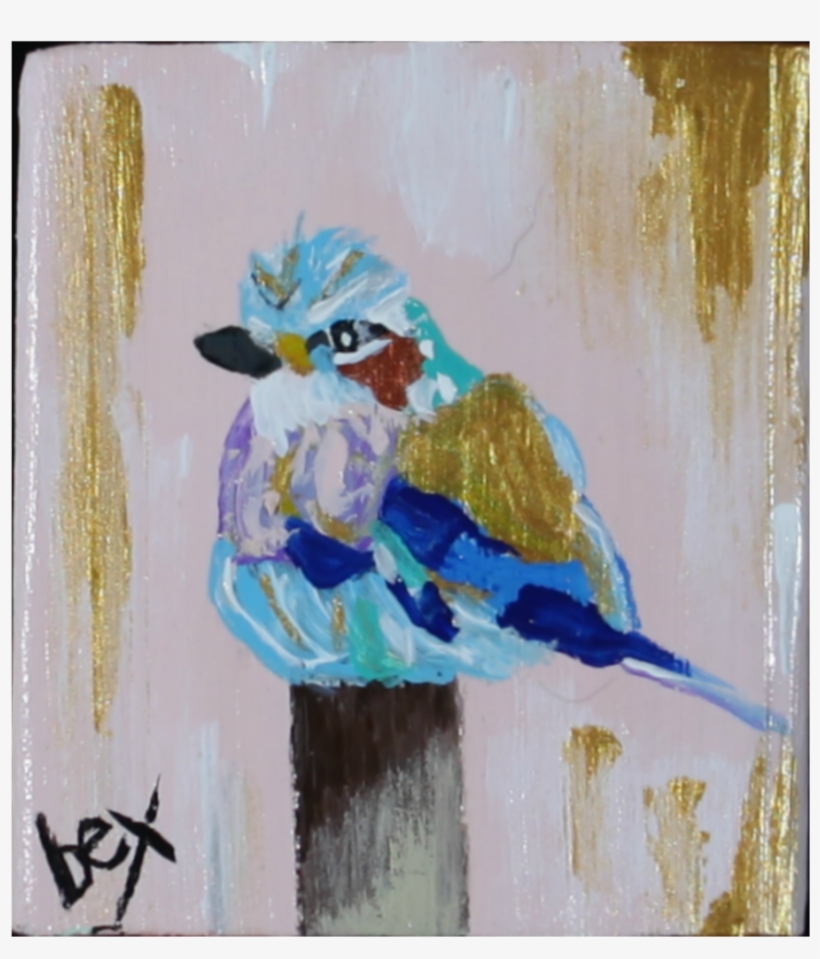 "lilac Breasted Roller" Around Back At Rocky's Place - Painting, transparent png