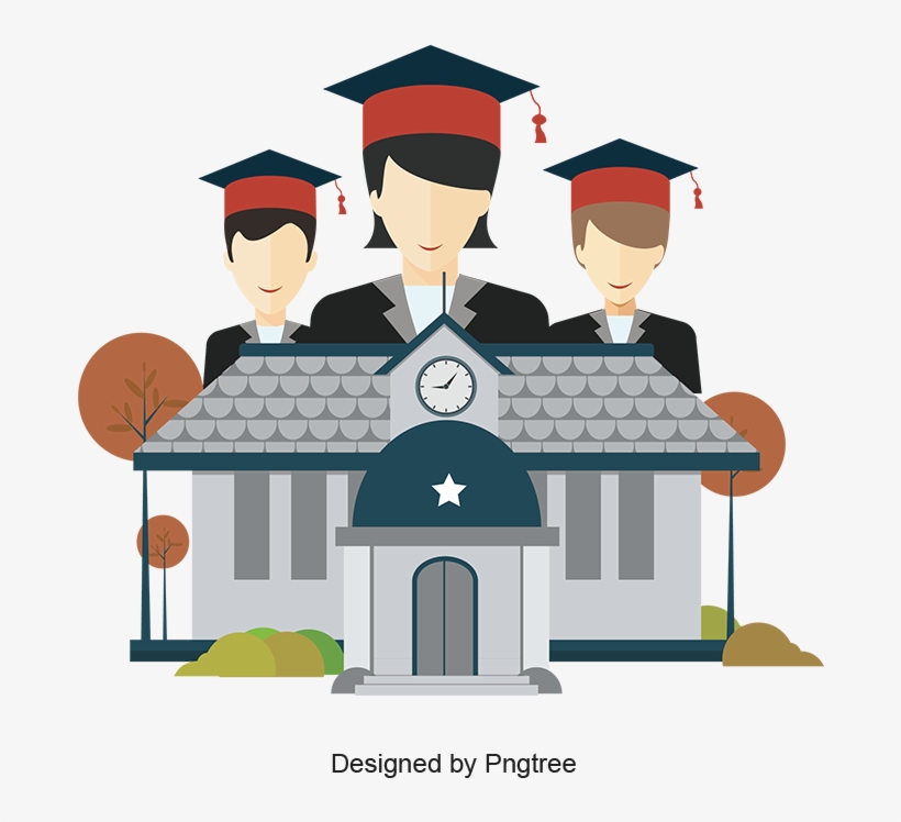 Graduate Material Design For School Students, Graduation, - School, transparent png