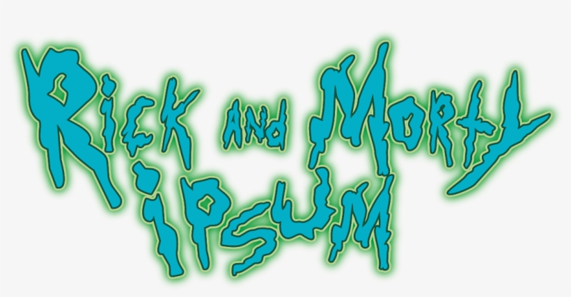 Rick Y Morty Tipografia, transparent png