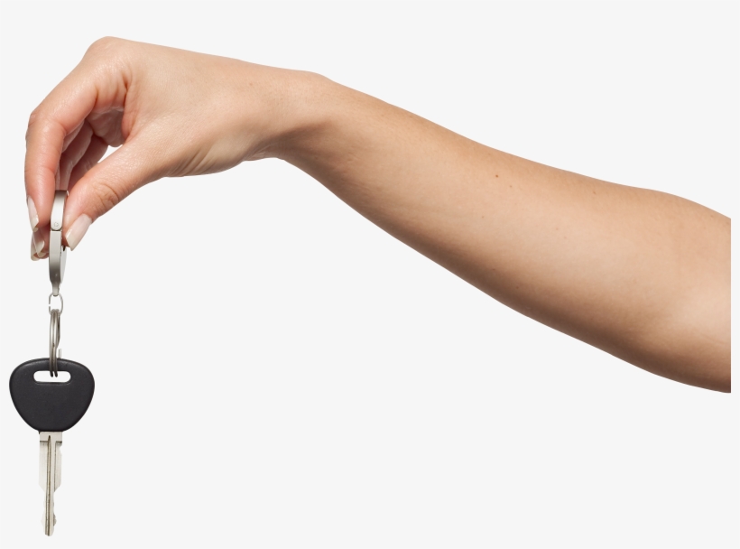 Car Key With Hand, transparent png