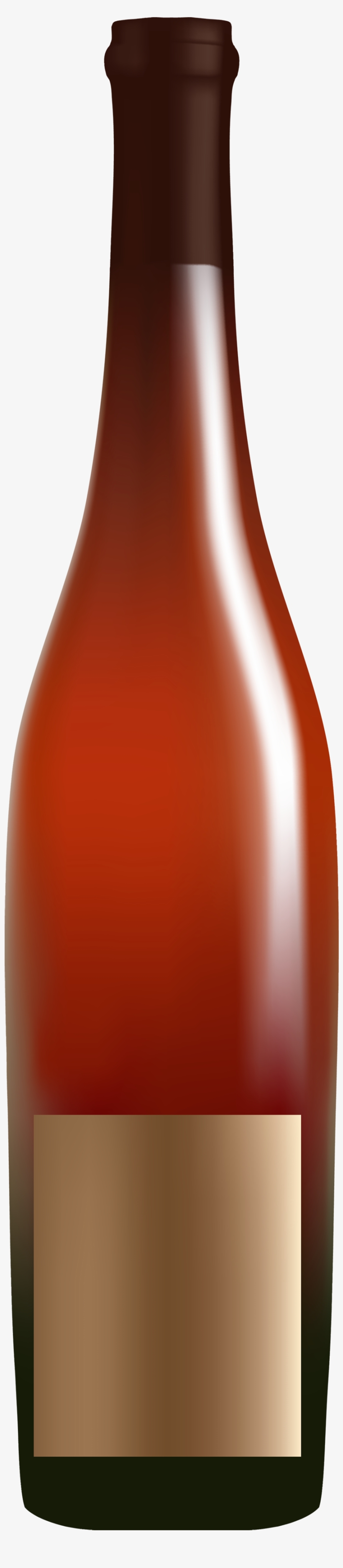 Red Alcohol Bottle Png Clipart - Glass Bottle, transparent png