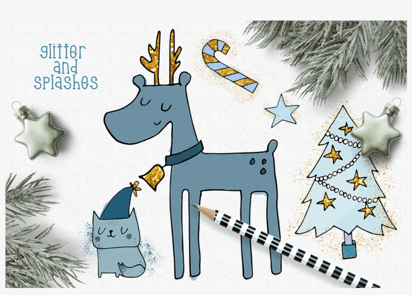 Cute Digital Watercolor Christmas Clipart Collection - Watercolor Painting, transparent png
