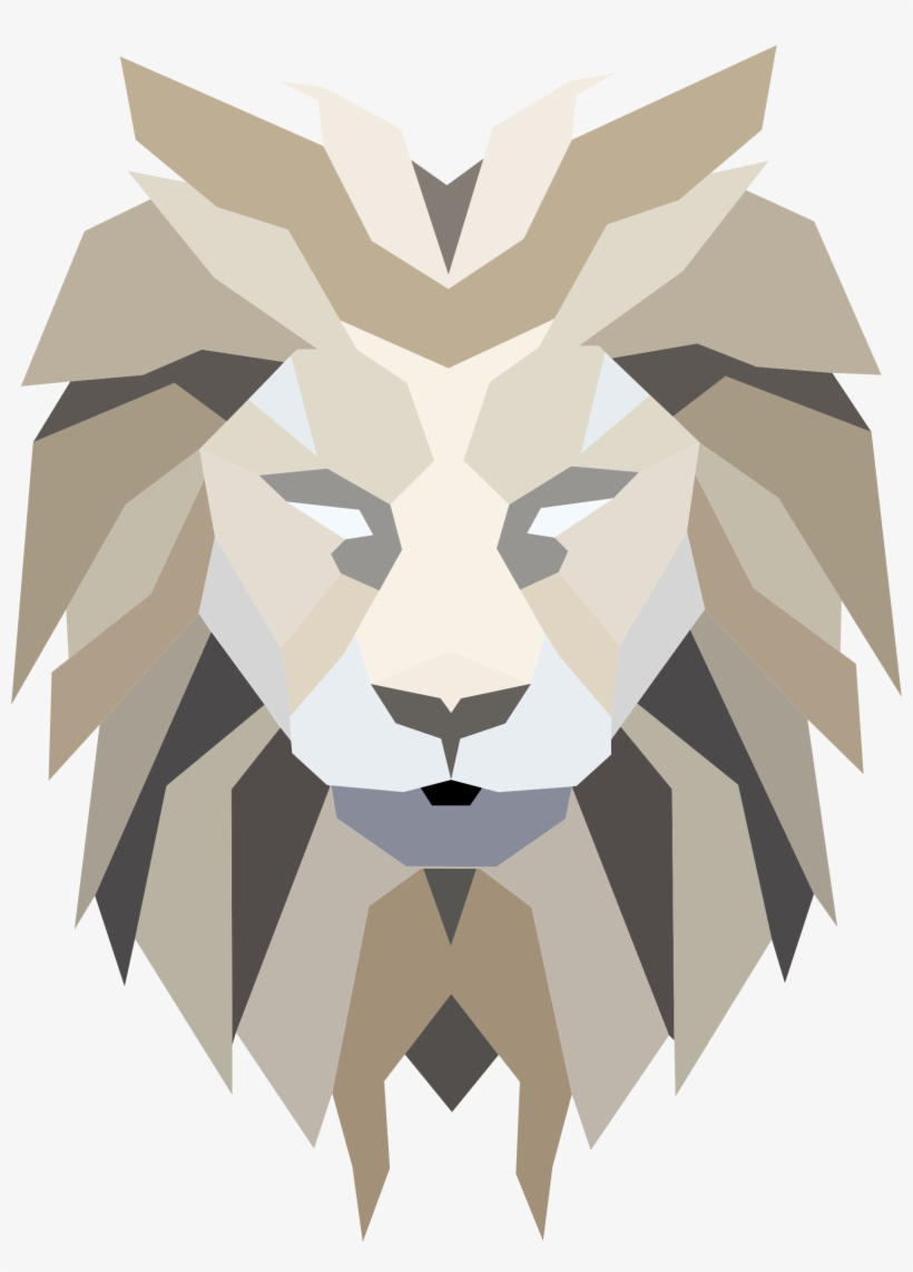 This Free Icons Png Design Of Polygonal Lion Face, transparent png