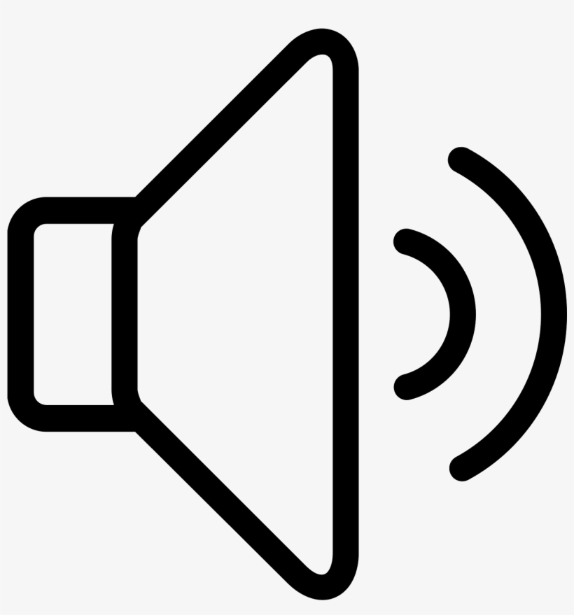 Loudspeaker - Volume Icon Png White, transparent png