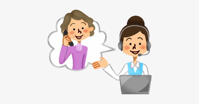 Svg Library Library Call Center Operator With Senior - Call Center Clipart, transparent png