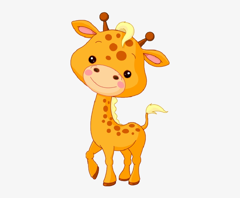 Watercolor Baby Giraffe - Clip Art Picture Of Cat, transparent png