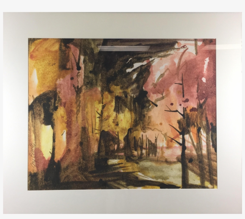 Clip Black And White Autumn Watercolor Painting Chairish - Watercolor Painting, transparent png
