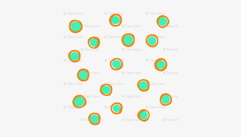 Watercolor Double Circle Orange Light Green - Circle, transparent png