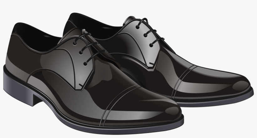 Black Elegant Men Shoes Png Clipart - Shoe Png Clipart, transparent png