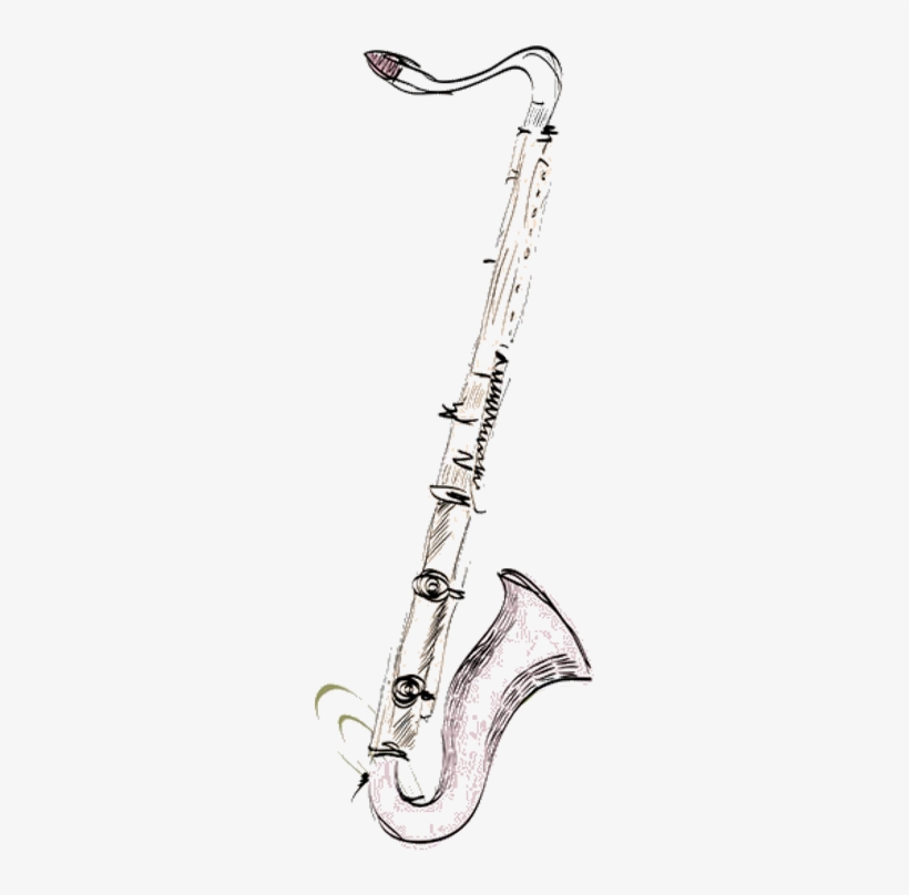 Saxophone Drawing Watercolor Painting Musical Instrument - Saxophone Sketch Png, transparent png