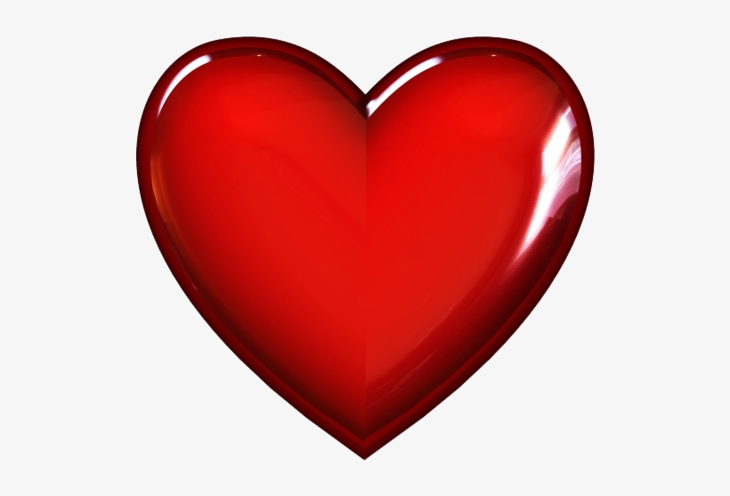 3d Red Heart Png Transparent Image - 1 Love 1 Heart, transparent png