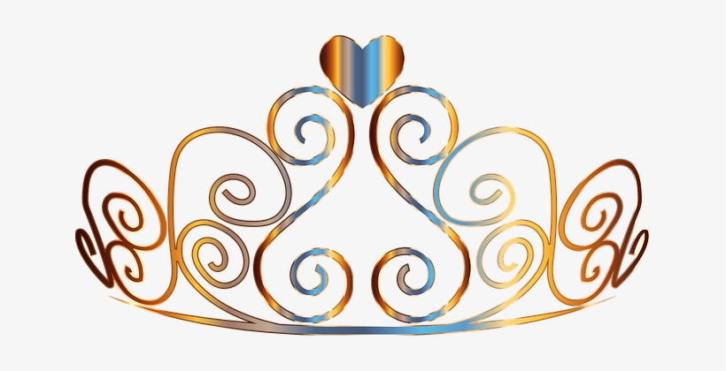 Tiara Crown Female Woman Royal Jewelry Wea - Gold Princess Crown Clipart Png, transparent png