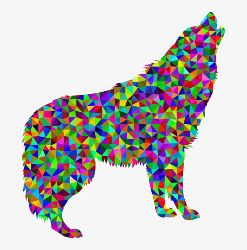 Low Poly Dog Canidae Polygon Triangle Free Commercial - Lsd Tab Transparent, transparent png