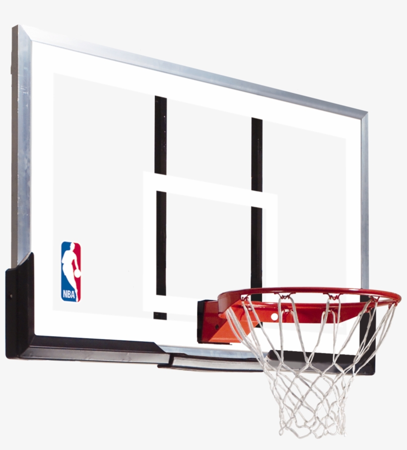 54" Acrylic Backboard And Rim Combo Basketball Hoop - Spalding 79564 54" Basketball Backboard And Rim Combo, transparent png