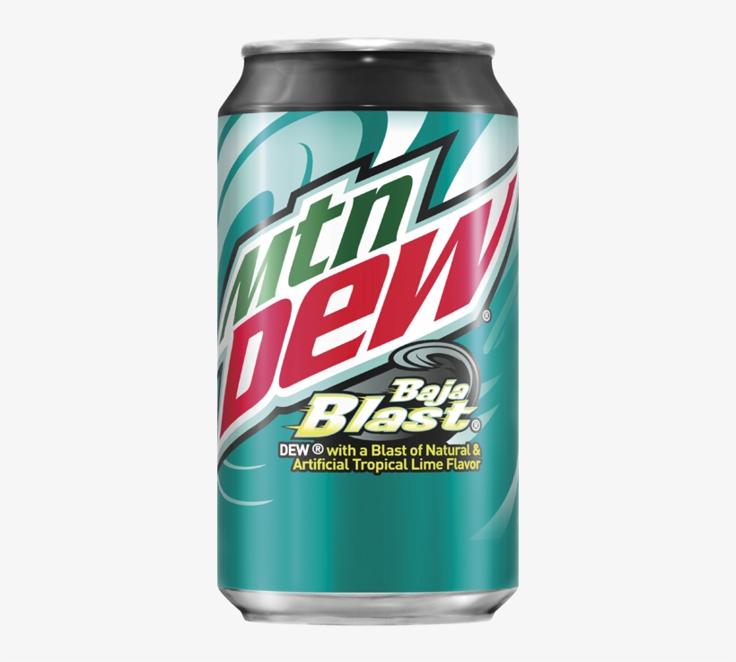 Mountain Dew Baja Blast - Mtn Dew Baja Blast Can, transparent png